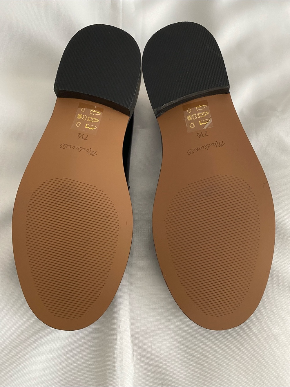 Madewell Women’s Black Leather Penny Loafers Size 7.5 - Picture 2 of 8